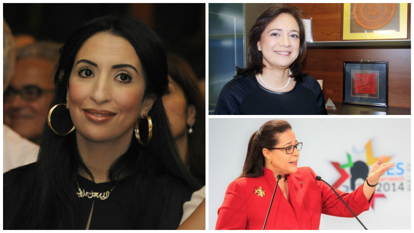 Salwa Akhannouch, Laila Mamou et Miriem Bensalah Chaqroun. / DR